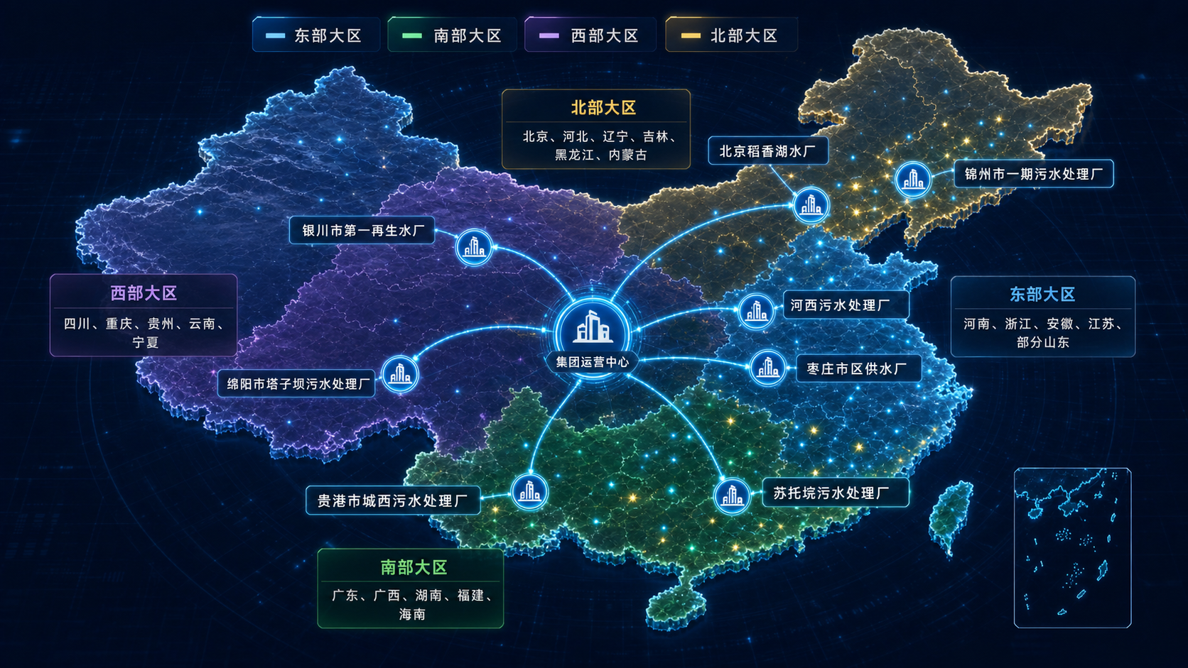 北控水务·集团数字化运营示意图